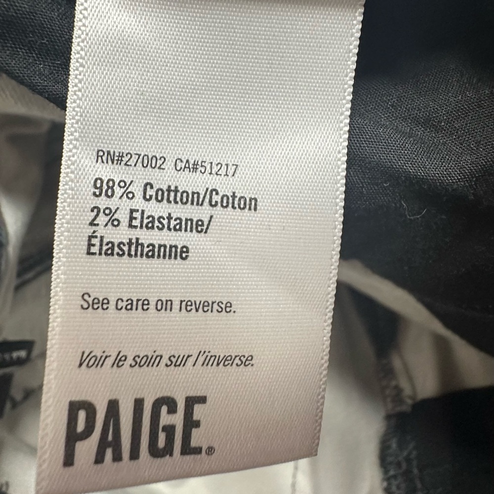 Paige Women’s 27 Denim Plaid Skinny Cotton Elastine Pockets Hoxton Ankle - Picture 9 of 9